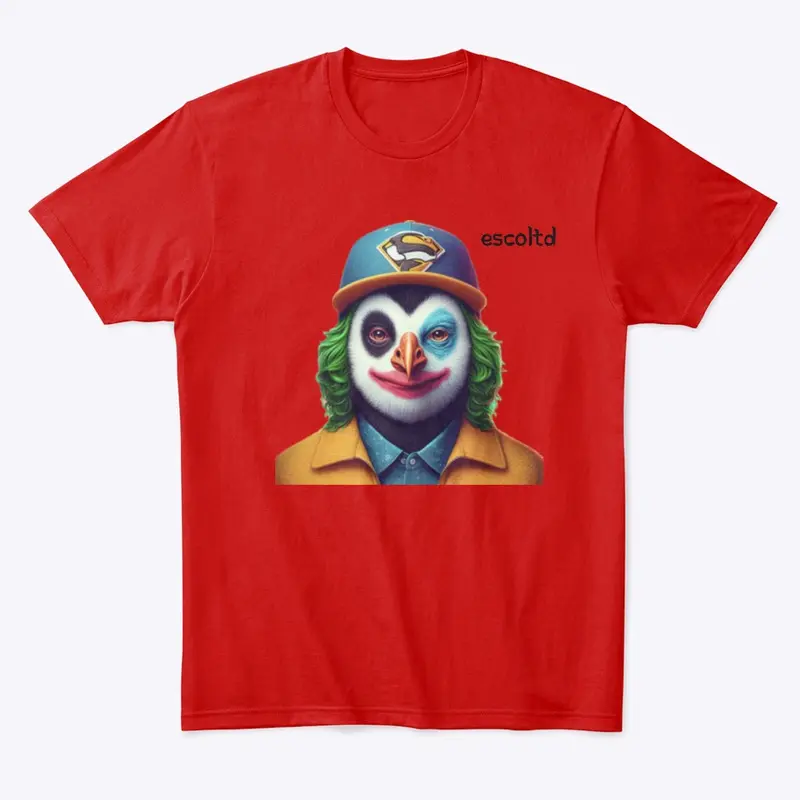 EscoLtd AI Graphic Joker Penguin Tee